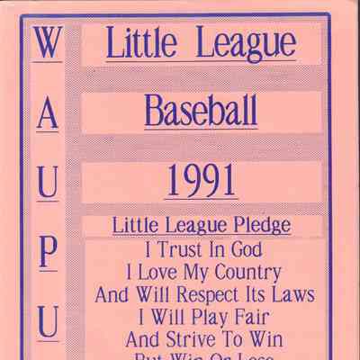 Program, 1991 Little League