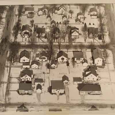 Waupun 1950's aerial photos.