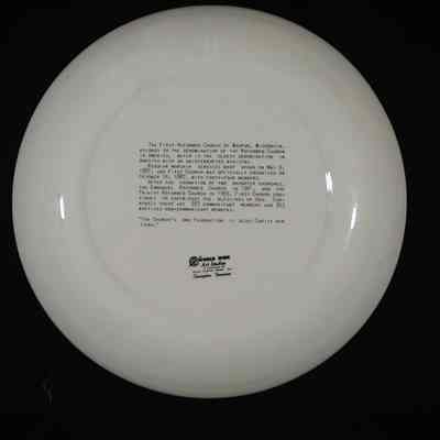 Plate from The First Reformed Church.