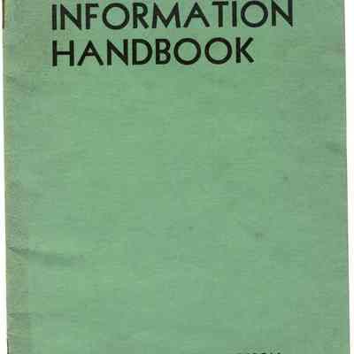 Handbook, Corrections, Wisconsin State Prison, Rules and Information Handbook, 1965