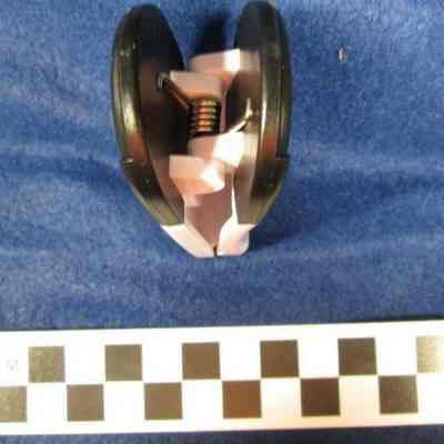 Showing spring of magnetic clip.