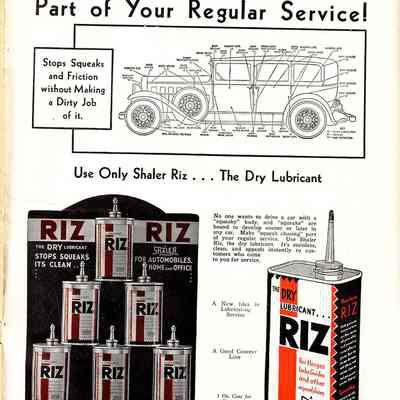 Shaler Rislone Advertising Brochure.