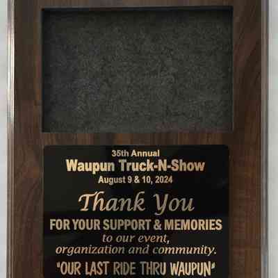 Plaque, Wood, 2024 Truck n Show