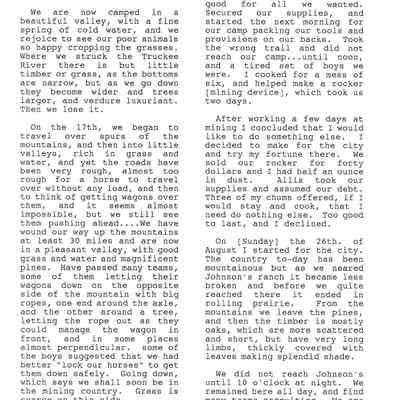 Page from Gold Rush Journal-Hillyer