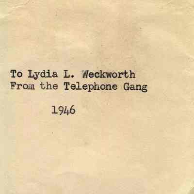 Lydia Weckworth