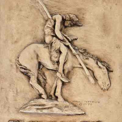 End of the Trail, Plaster Plaque