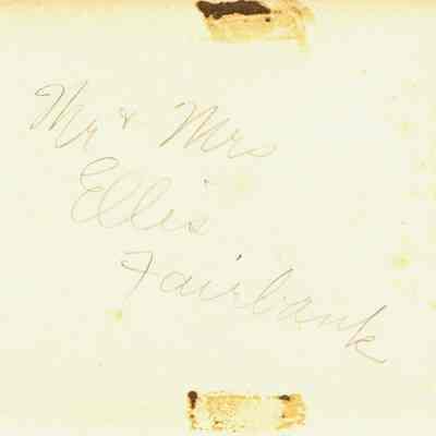 Mr. & Mrs. Ellis Fairbank.