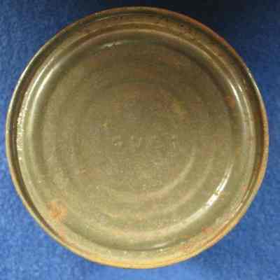 Bottom of can of sweet peas from Waupun Canning Co.