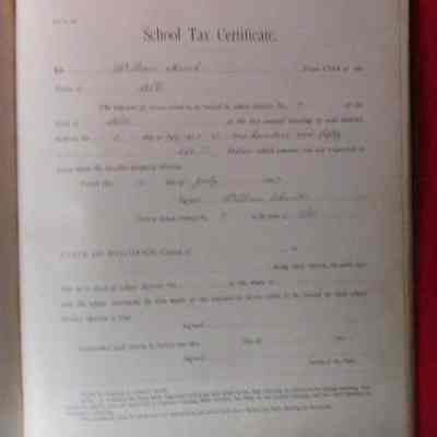 School Tax Certificate