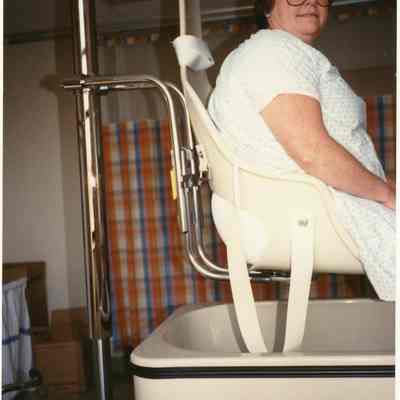 Photograph, New Mechanical Lift for the Hospital