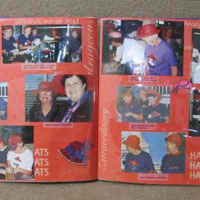 Pages 22 - 23 of scrapbook