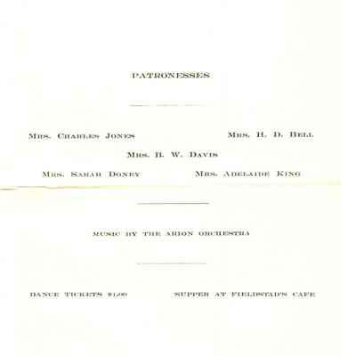 JUNIOR PROMENADE of 1905.