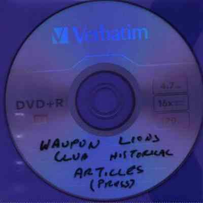 DVD, Waupun Lion's Club