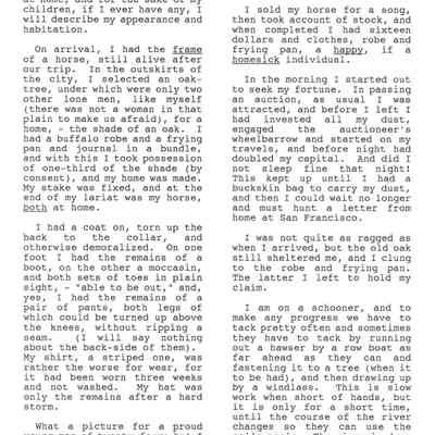 Page from Gold Rush Journal-Hillyer