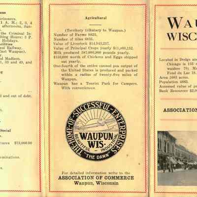 Pamphlet, Waupun Association of Commerce