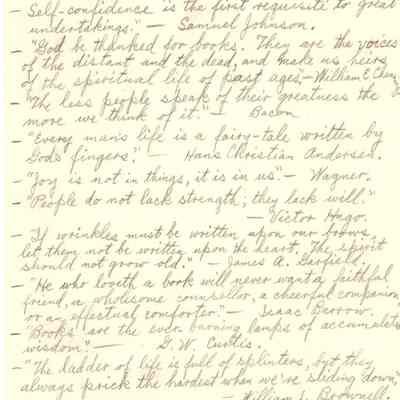 Quotes from Hubbard's book