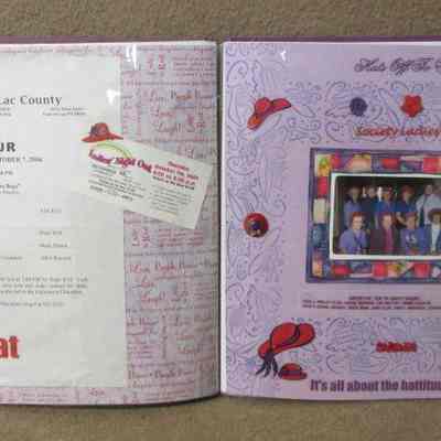 Pages 24 - 25 of  scrapbook