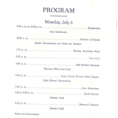 Waupun Centennial 1839-1939 Program