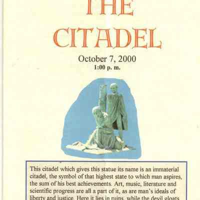 Program, Dedication of the Citadel, 2000