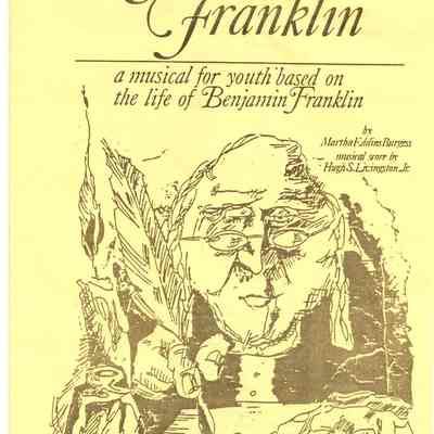Program, Frankly Franklin a musical for youth, Sesquicentennial, 150th Anniversary