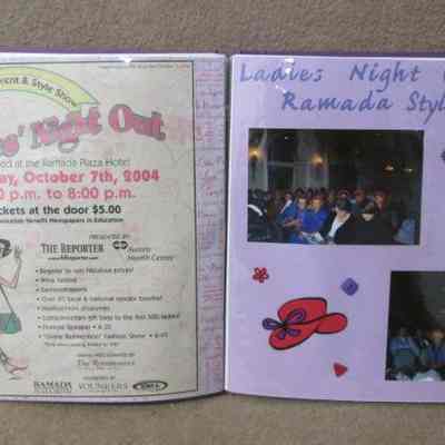 Pages 26 - 27 of scrapbook