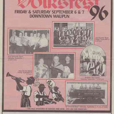 Program, Volksfest, 1996