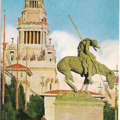 Postcard, End of the Trail, Panama Pacific Exposition