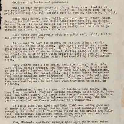 School District, Class Prophecy, 1958, Garland Lichtenberg
