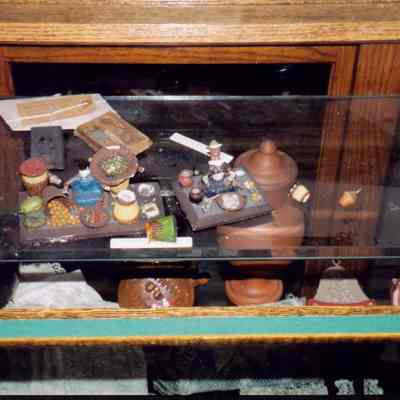 Photograph, Damage to Museum, Showcase with Broken Items