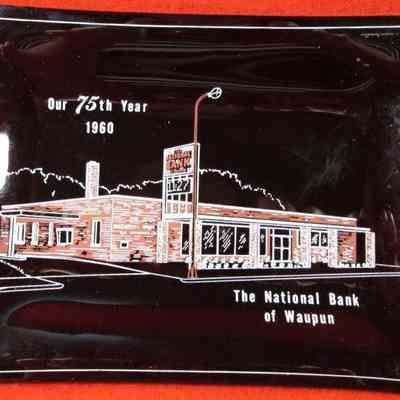 Plate from The National Bank of Waupun 75th year