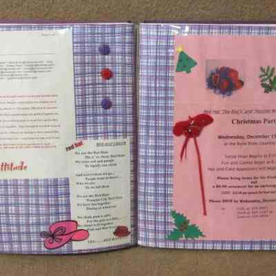 Pages 28 - 29 of scrapbook