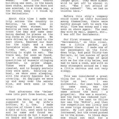 Page from Gold Rush Journal-Hillyer