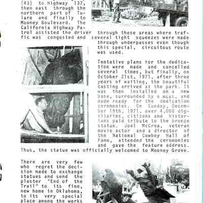 Story of "End of The Trail".