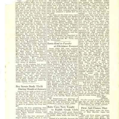 Waupun School News, Vol II, January 13, 1937