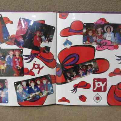 Pages 32 - 33 of scrapbook