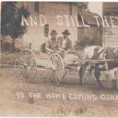 Postcard, To The Homecoming Oshkosh and Still They Come