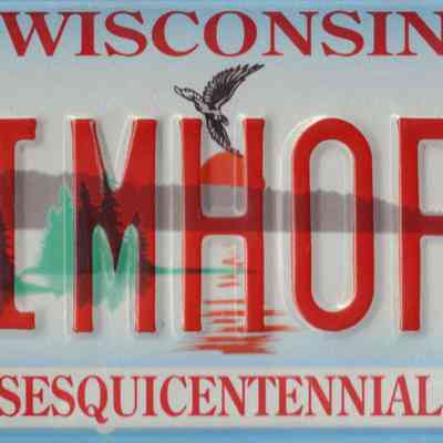 License Plate, JIMHOPE, Sesquicentennial, 150th Anniversary, 1848 - 1998
