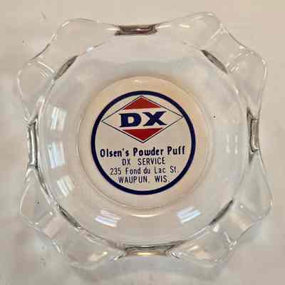 Ashtray, Glass, DX Olsen's Powder Puff
