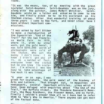 Story of "End of The Trail".