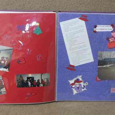 Pages 34 - 35 of scrapbook