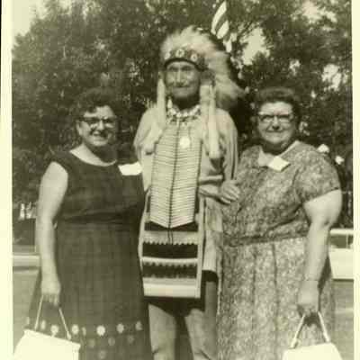 Photograph, Jean Pierce, Lena Luck, Chief John Big Tree