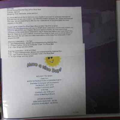 Trip to Fox River Mall memo