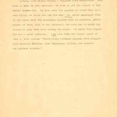 Passenger Pigeons