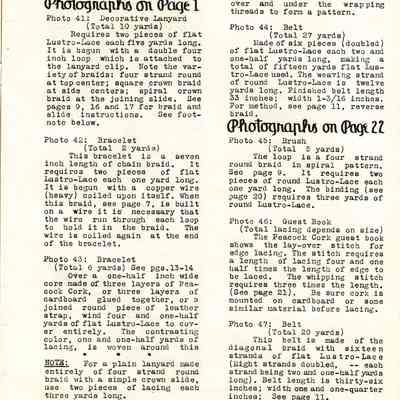 Booklet published by Handcrafters of Waupun.