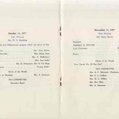 1957-1958 Philharmonic 50th An