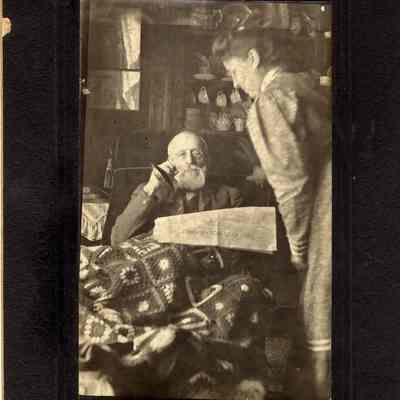 Cabinet Portrait, John Mosher and Lovilla