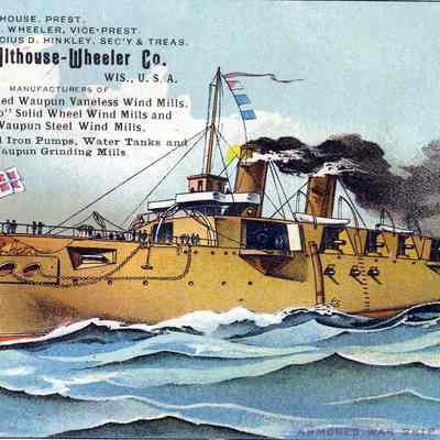 Card, The Althouse-Wheeler Co., Armored War Ship Australia