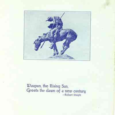 Waupun Centennial 1839-1939 Program