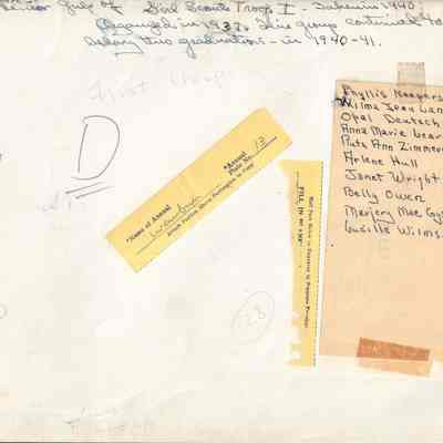 Girl Scouts "Troop I" (1940-1941): Origformat: Other