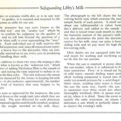 Booklet from Libby, McNeill & Libby.